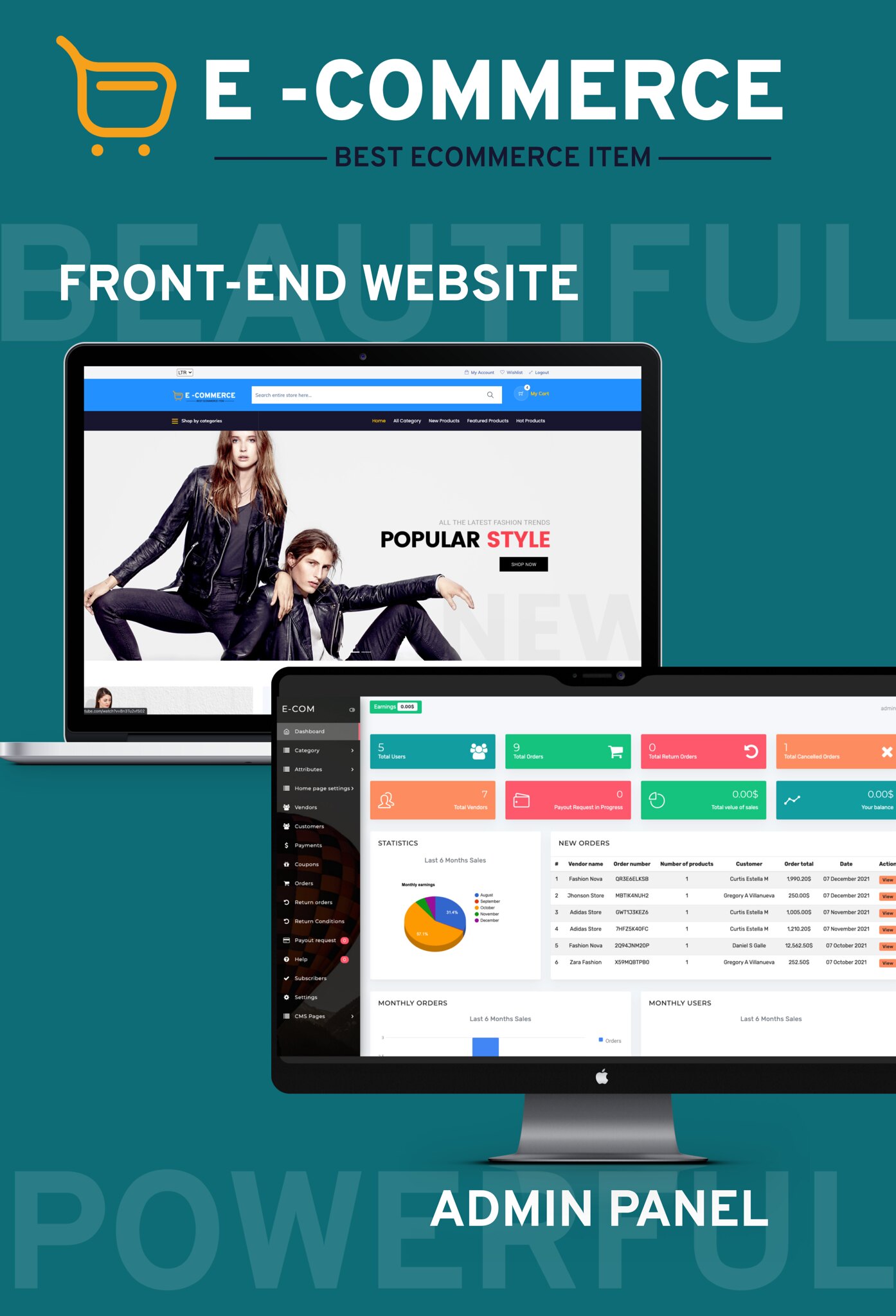 eCommerce - Multi vendor ecommerce Website with Admin panel - 4