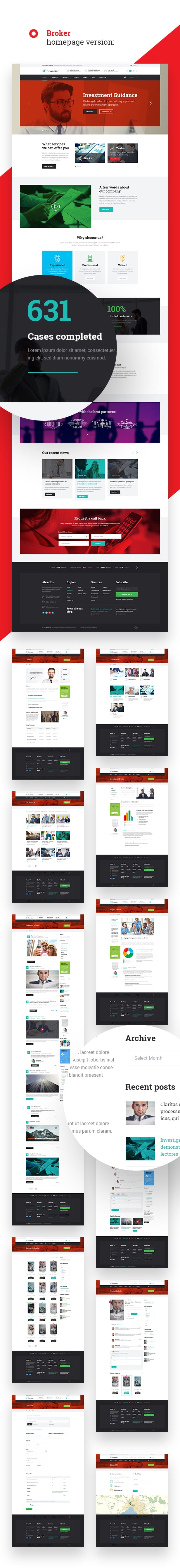 Financier - Finance & Business PSD Template - 3