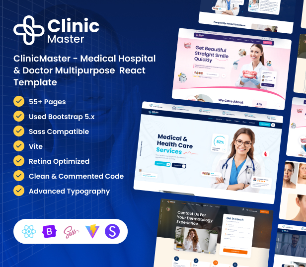 ClinicMaster - Health & Medical React Template - 1