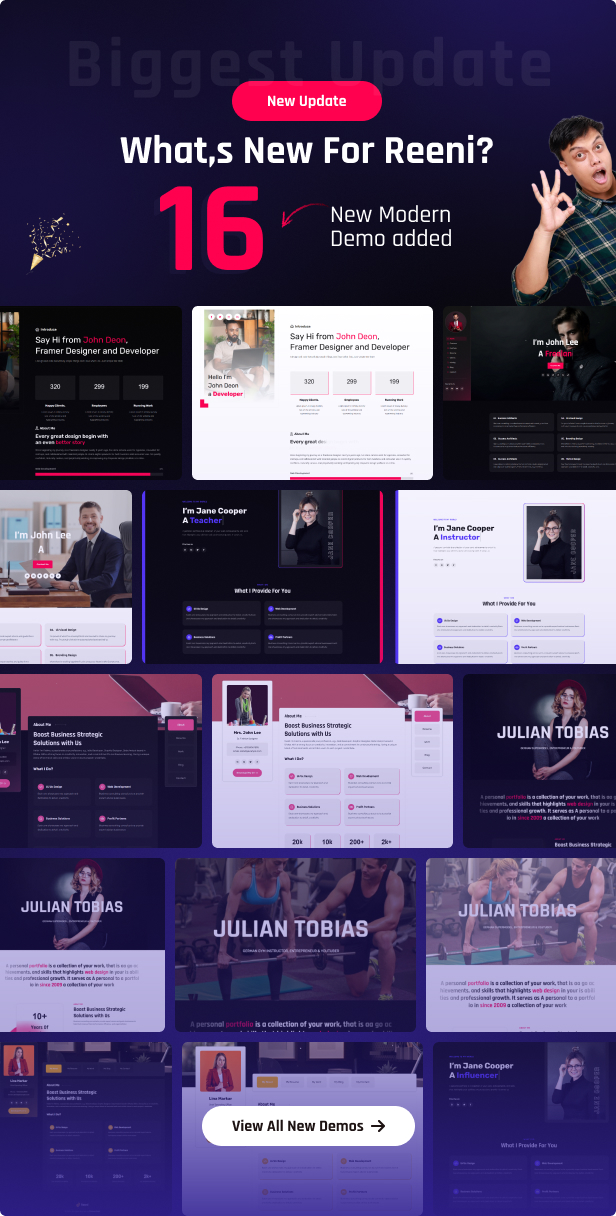 Reeni – Personal Portfolio CV & Resume HTML Template - 5
