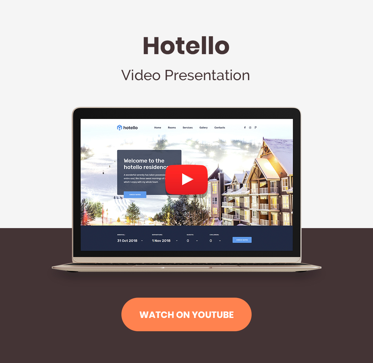 Hotel booking WordPress Theme