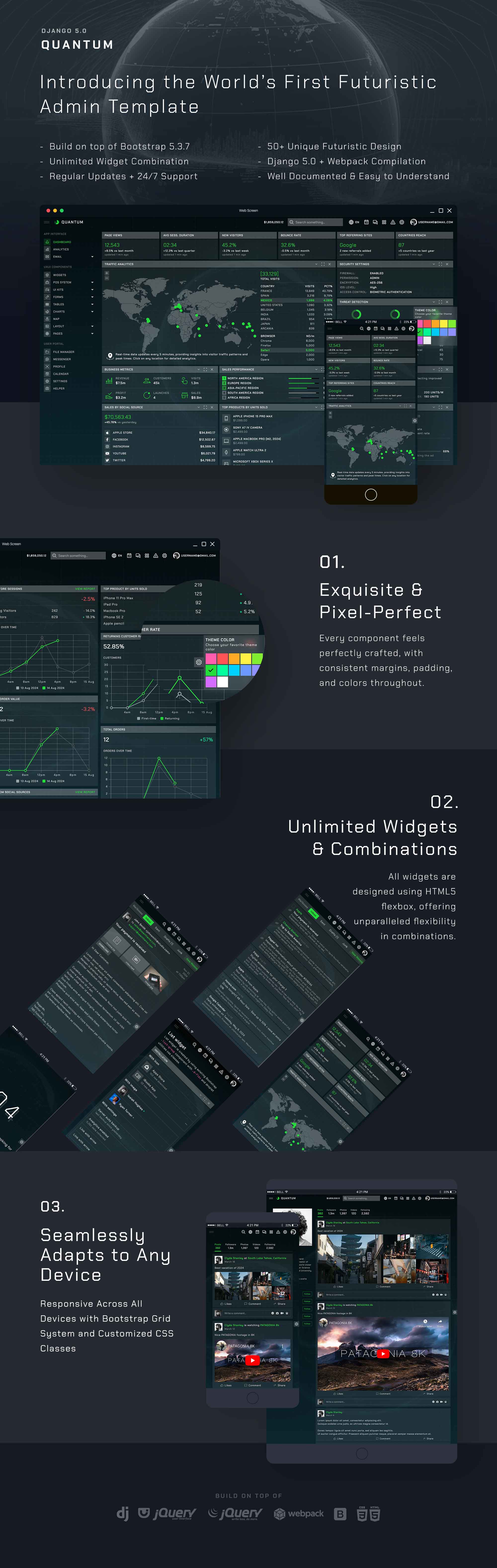 Quantum - Django 5.0 Bootstrap Admin Template - 11