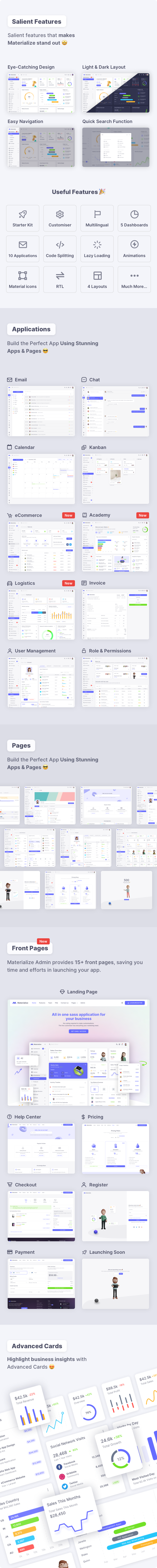 Materialize - Next.js, Vuejs, Nuxt, HTML, Laravel, Django, Asp.Net Material Design Admin Template