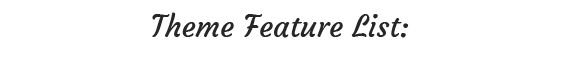 Engorgio Web Agency Feature List