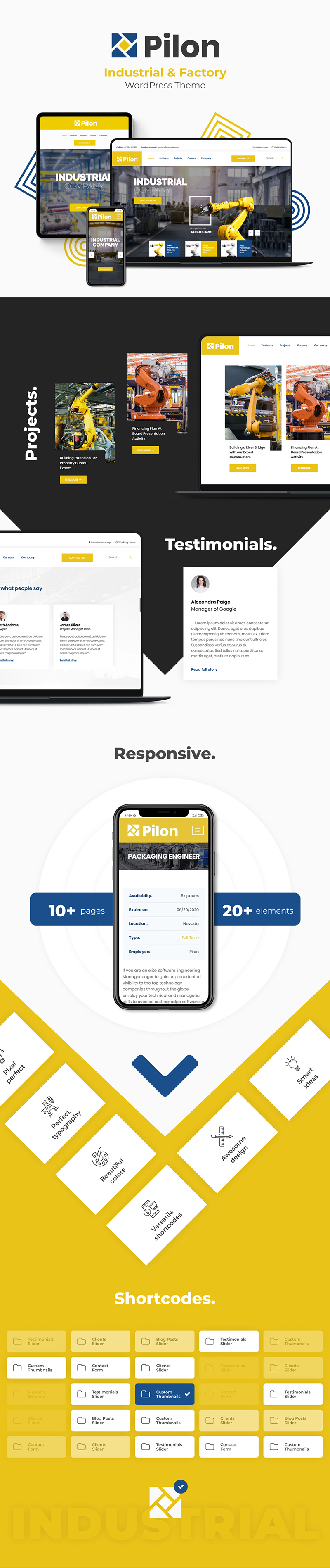 Pilon - Industrial & Factory WordPress Theme - 4