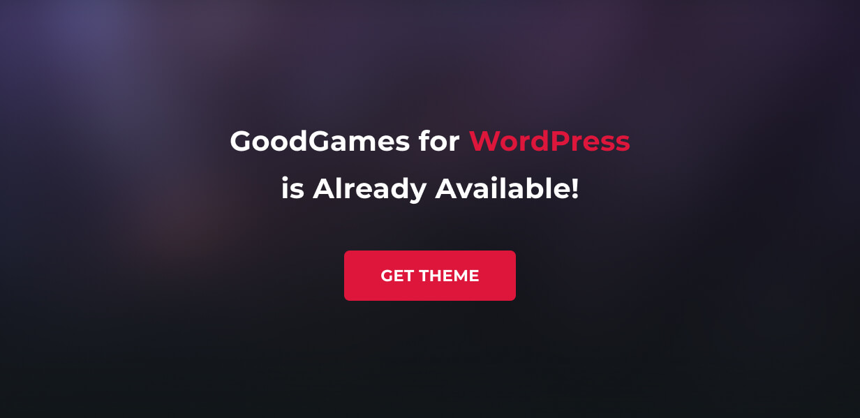 Good Games - eSports & Magazine Gaming Template