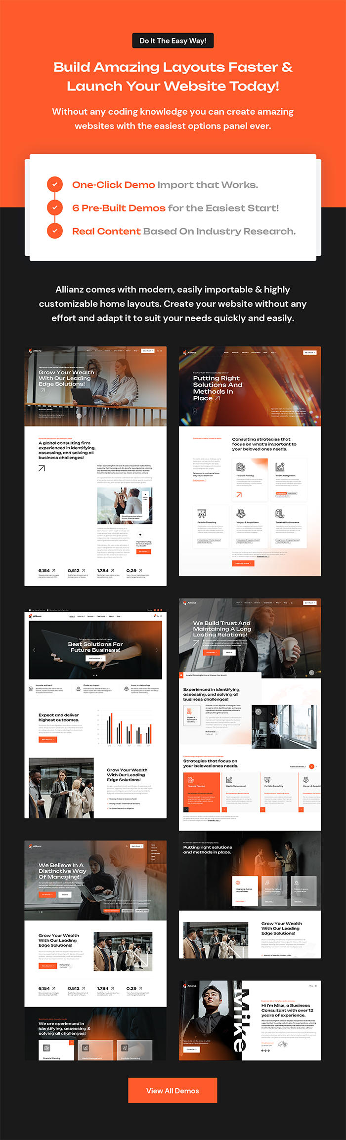 Allianz - Modern Consulting & Finance WordPress Theme - 5