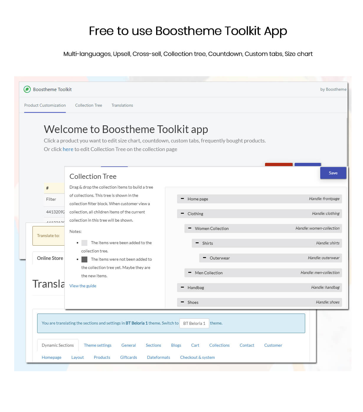 Boostheme Toolkit app