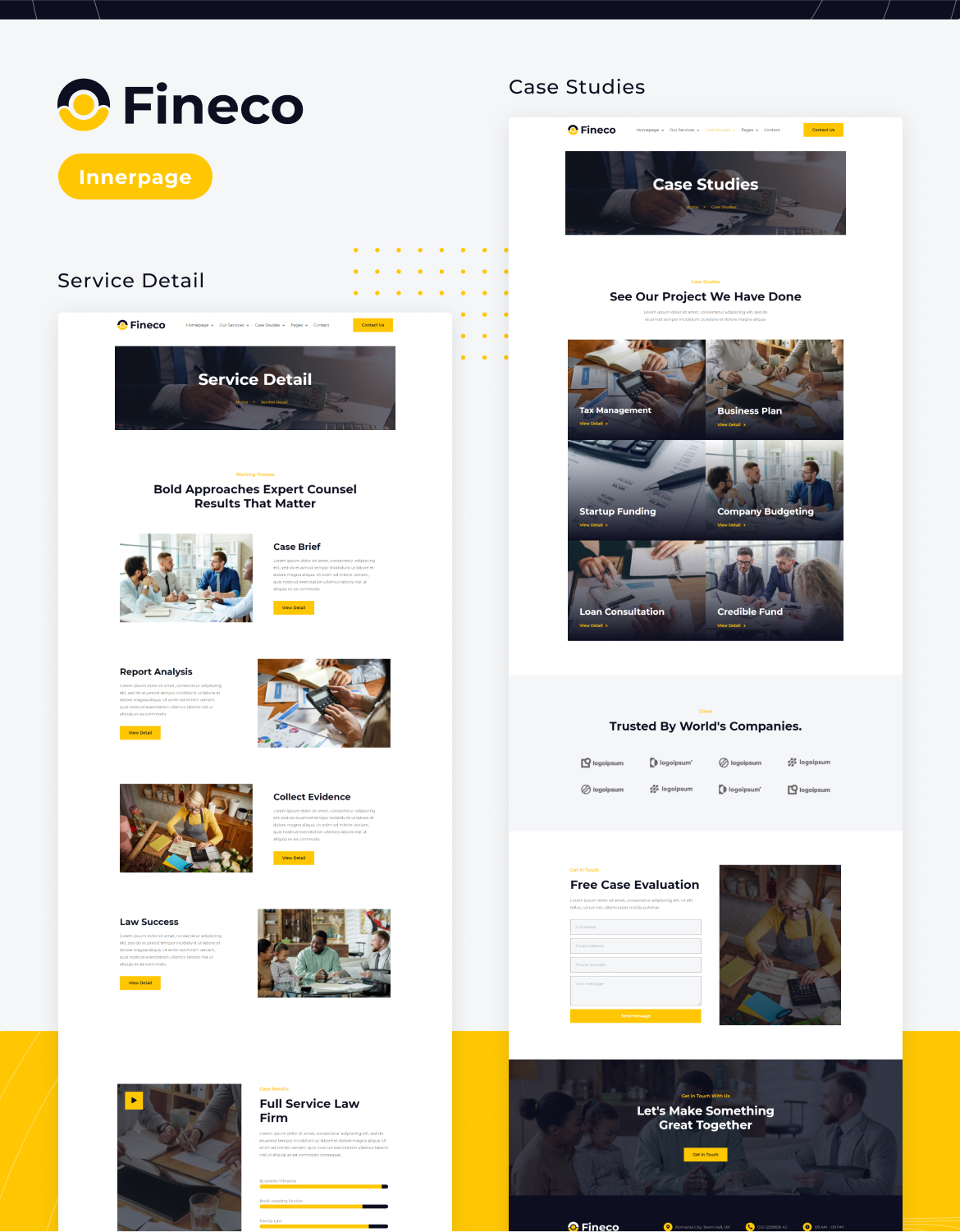 Fineco | Accounting & Tax Consultancy Services Elementor Template Kit - 3