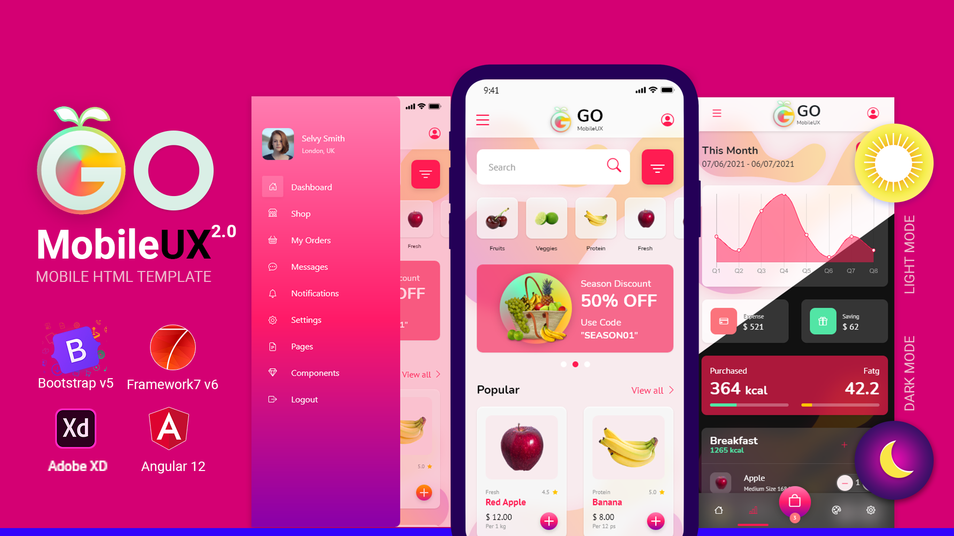 Go Mobile HTML template mobile responsive 