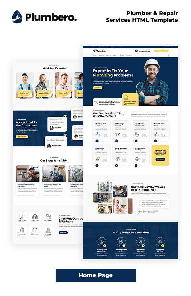 plumbero html home page