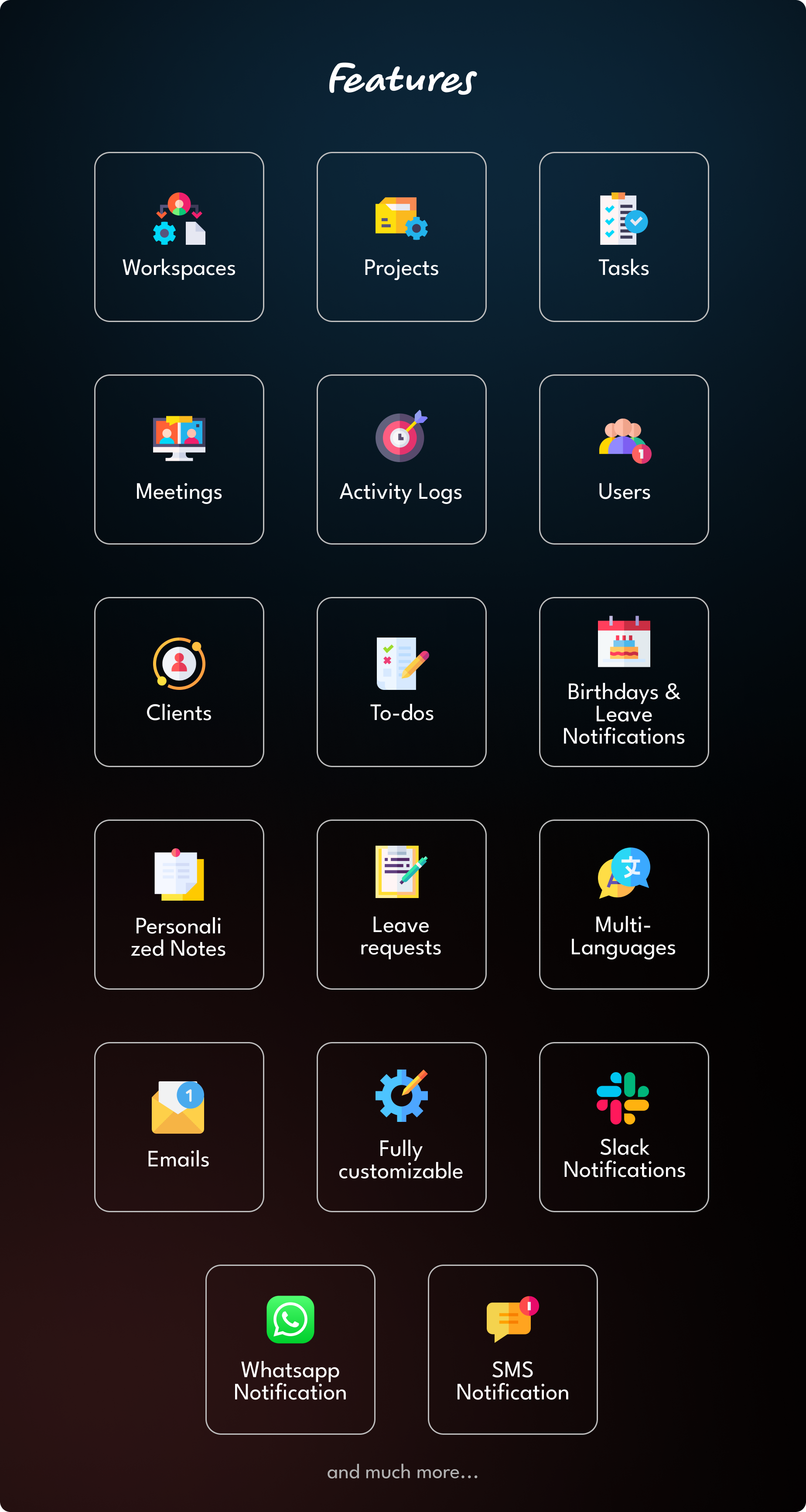 Features - Taskify Flutter App for Project Management, Task Manager and Productivity Tool