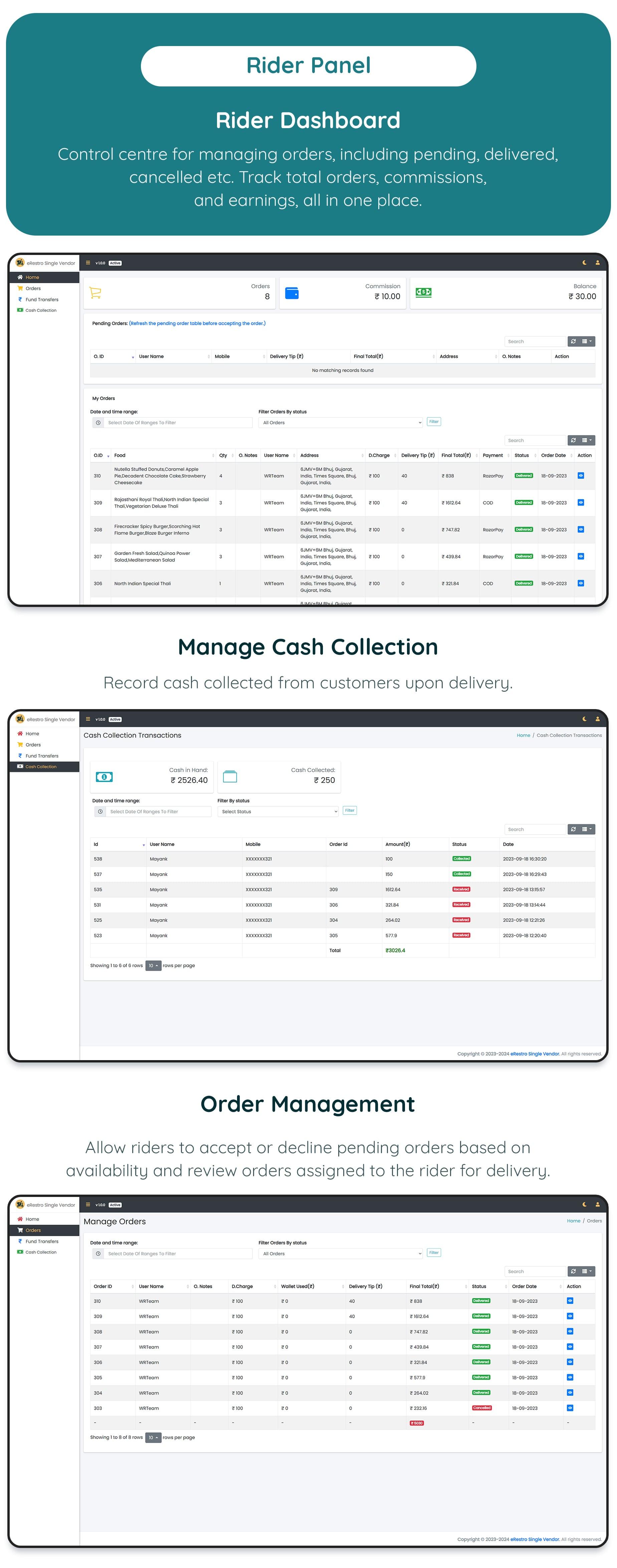 eRestro - Single Vendor Restaurant Flutter App | Food Ordering App with Admin Panel | Web Version - 44