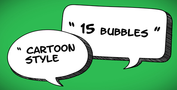 Cartoon Speech Bubbles từ JackStriker cho After Effects - Tài nguyên Dựng  phim