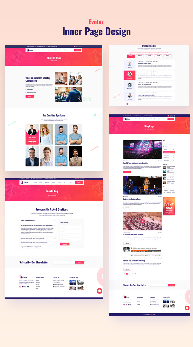 Evntox - Conference and Event HTML Template - 2