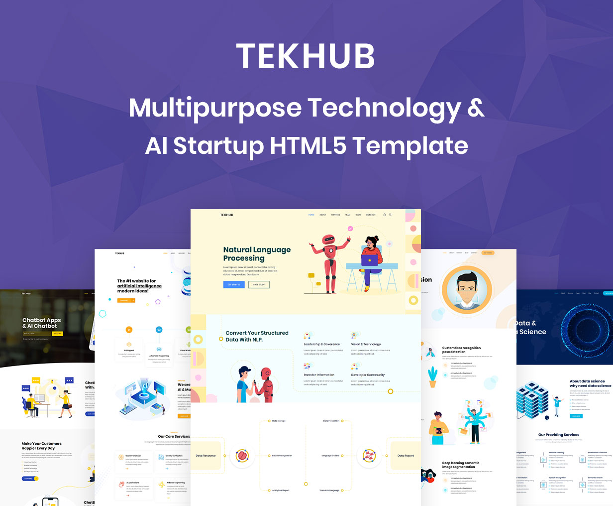 Tekhub - Multipurpose Technology & AI Startup HTML5 Template