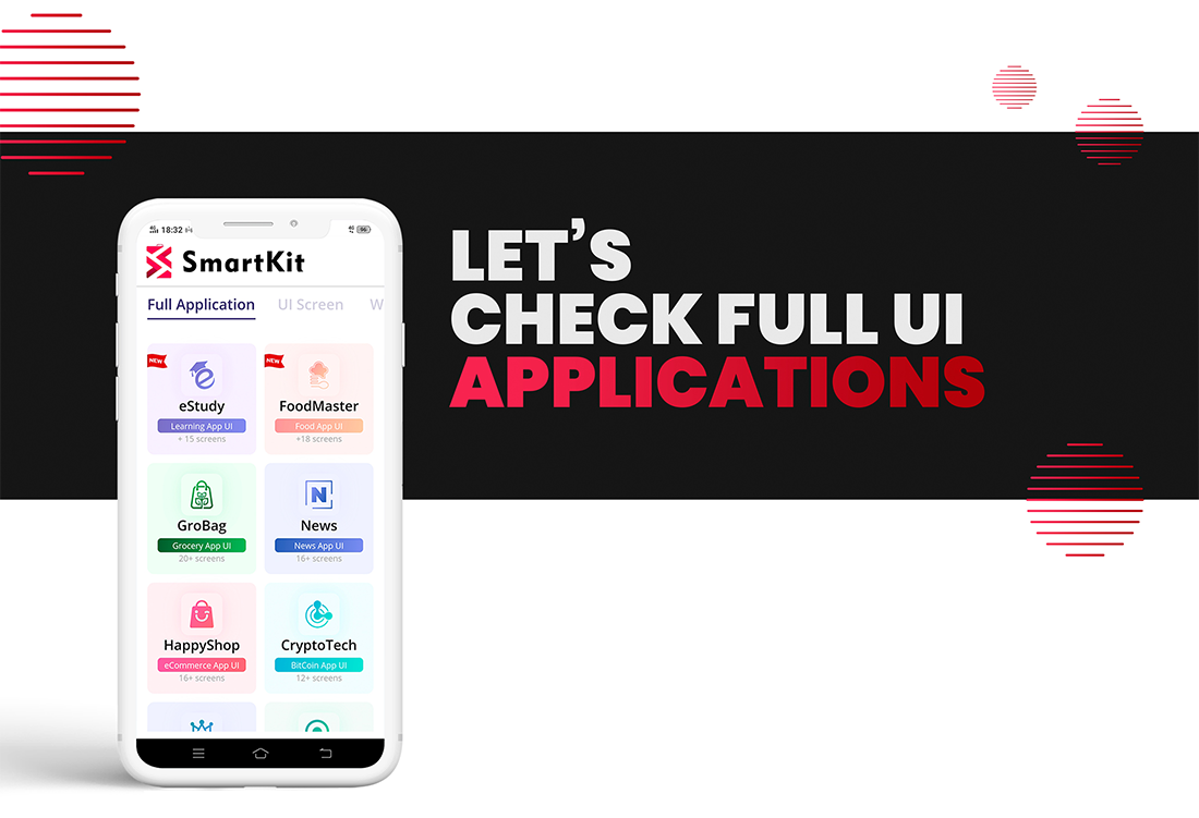 SmartKit - Flutter 2.0 Full UI kit | UI Component | Flutter Material Widget | Integration - 25