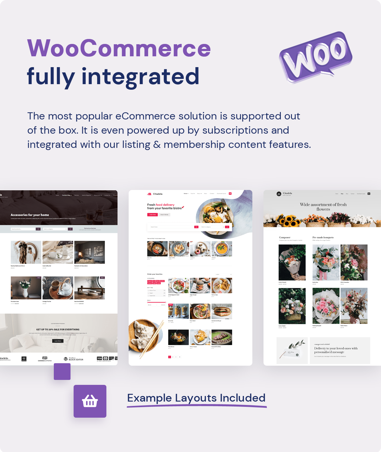 Woocommerce fully integrated
