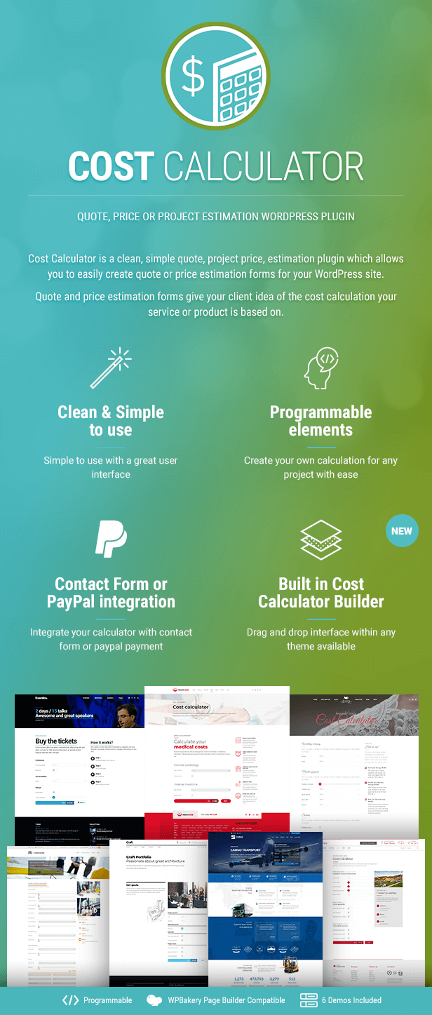 Cost Calculator WordPress Plugin