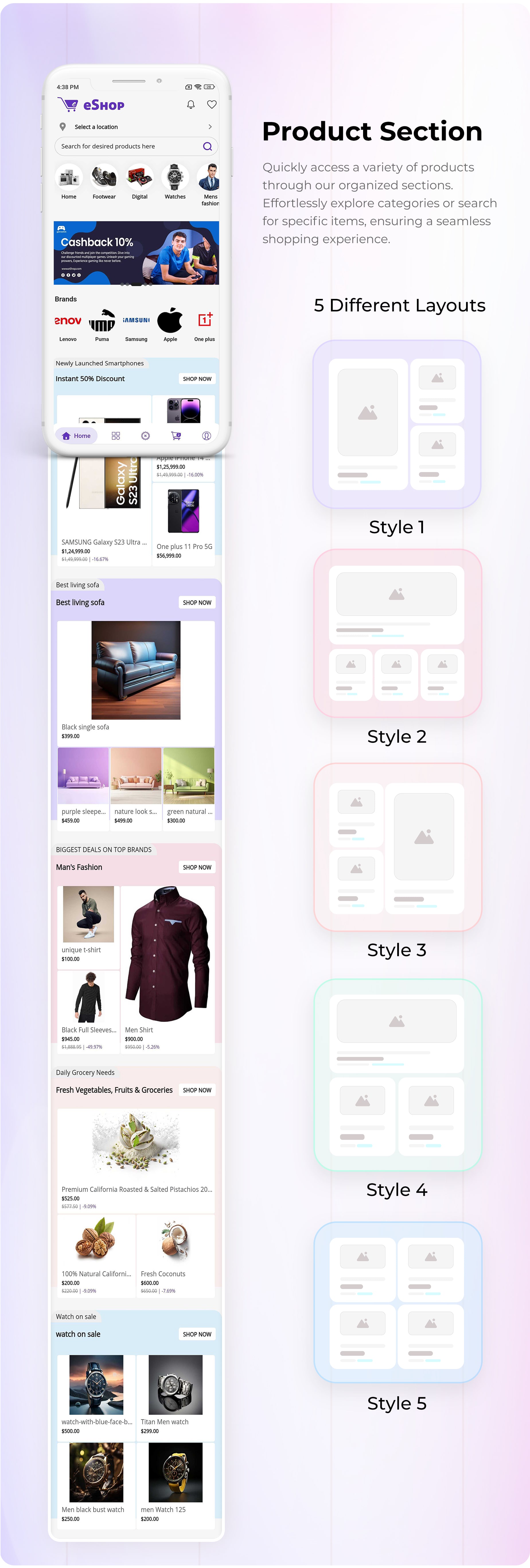 eShop- eCommerce Single Vendor App | Shopping eCommerce App with Flutter - 22