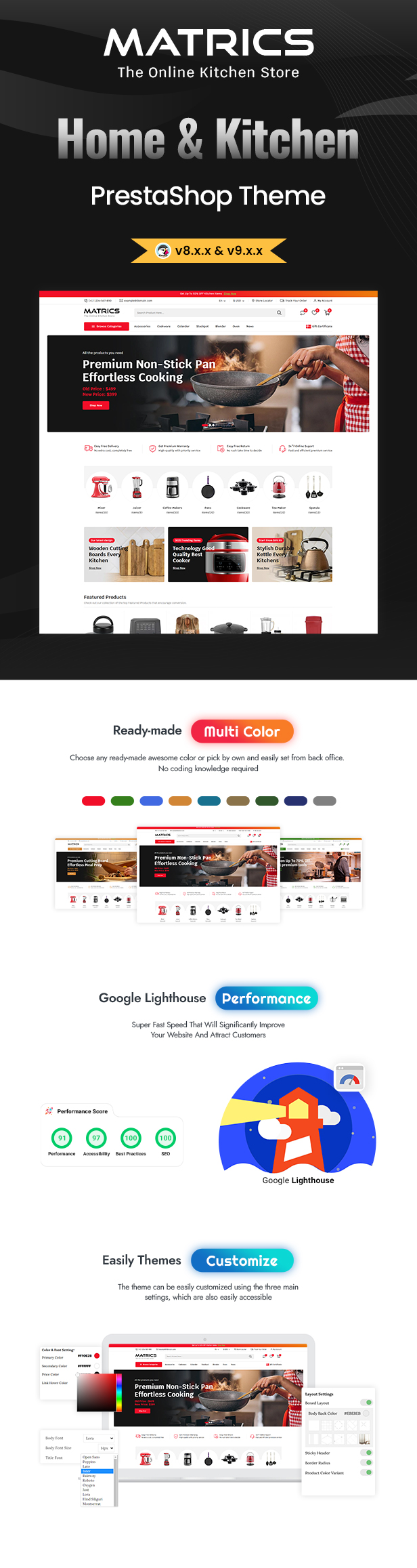 Matrics - Home and Kitchen Store Prestashop Theme - 1