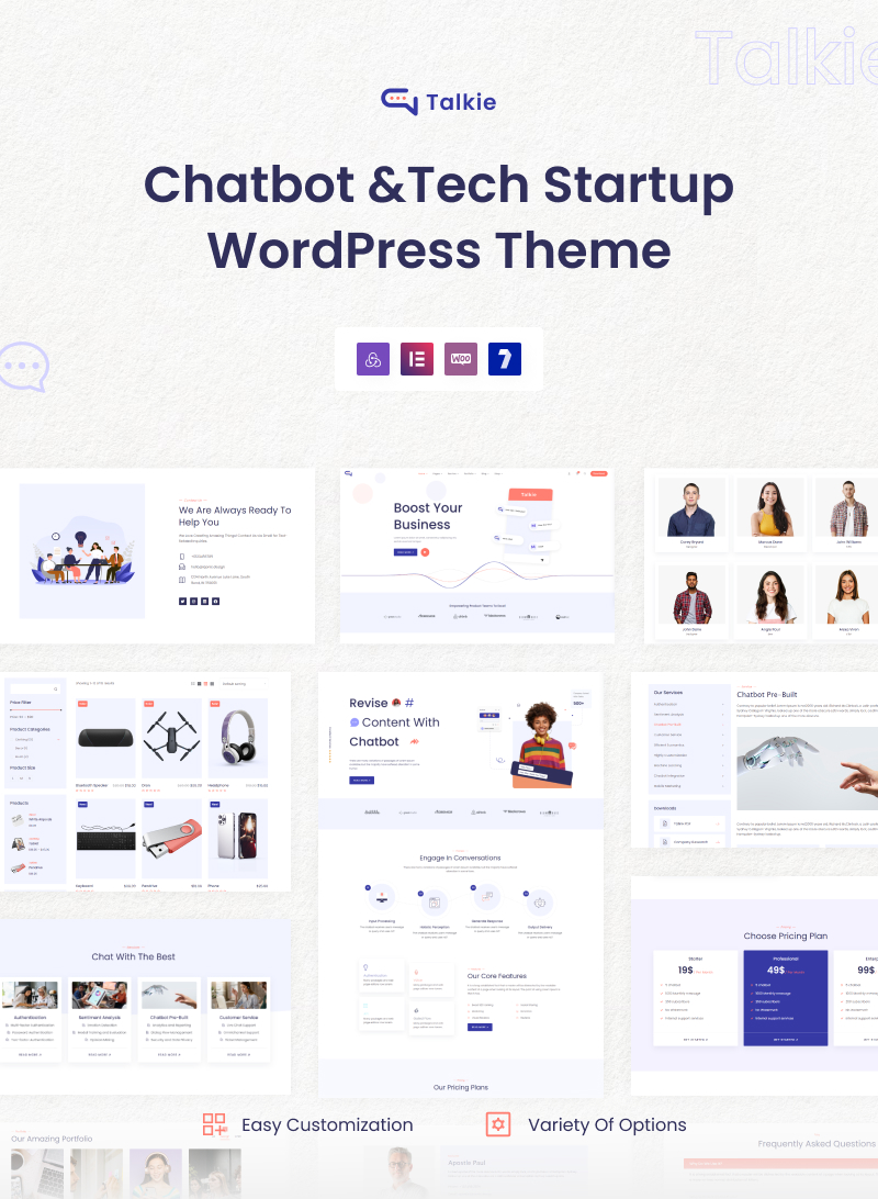 Talkie - Chatbot and Tech Startup WordPress Theme - 6