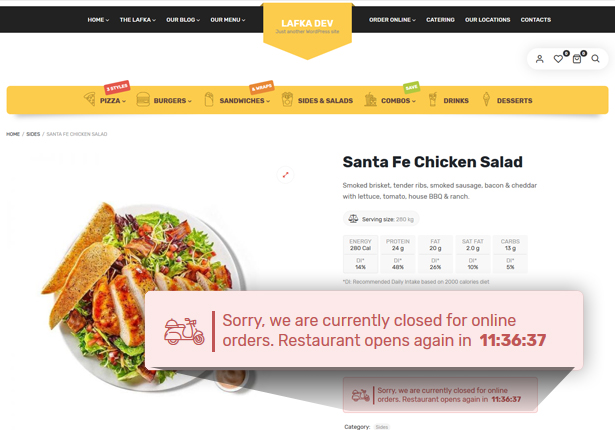 Lafka - WooCommerce Theme for Burger & Pizza Delivery - 4