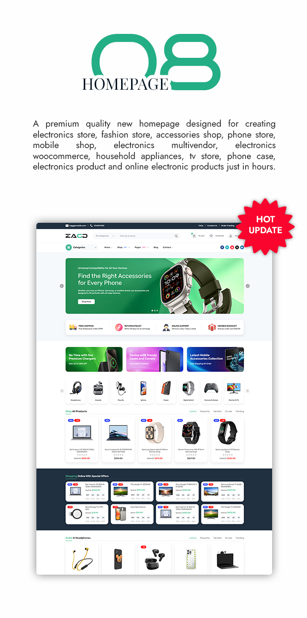 Zagg - Electronics & Accessories WooCommerce WordPress Theme - 1