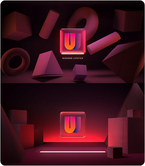 Gradient Glass Logo Reveal. 10 Ready Color Presets. - 9