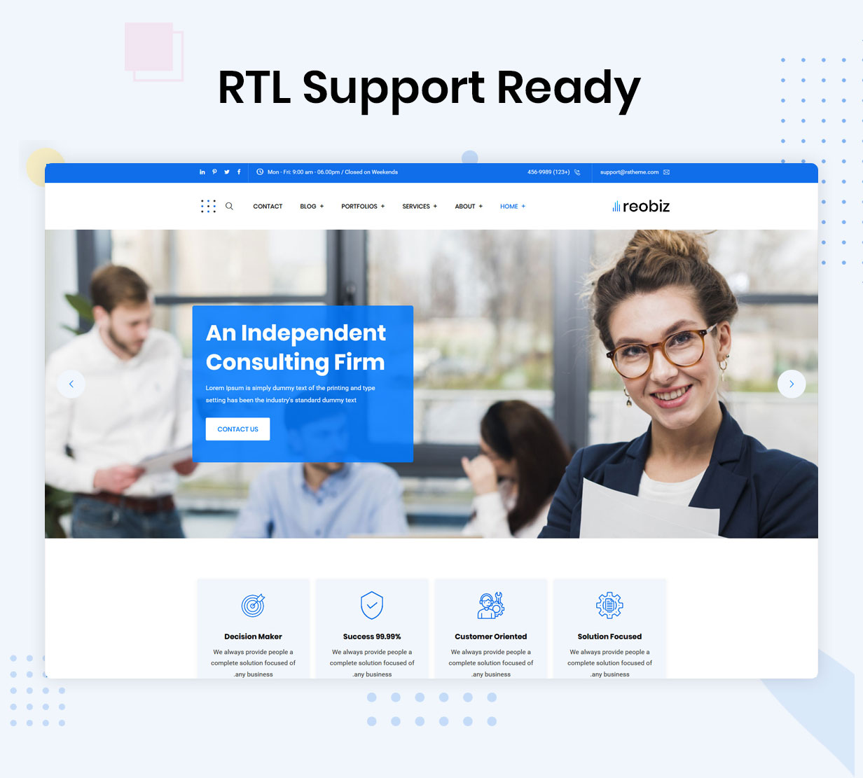 Reobiz - Consulting Business WordPress Theme 