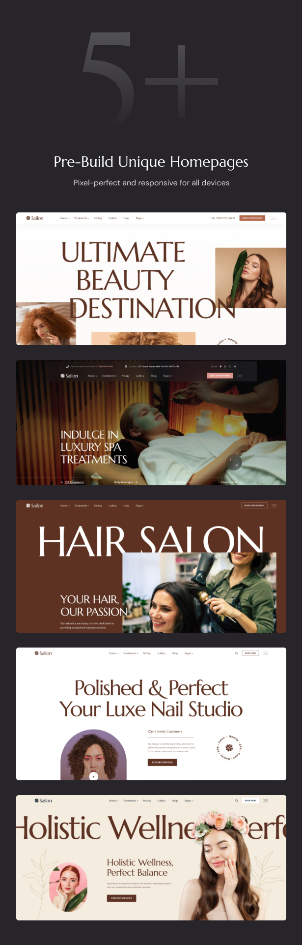 Sailon - Spa & Beauty Salon WordPress Theme - 6