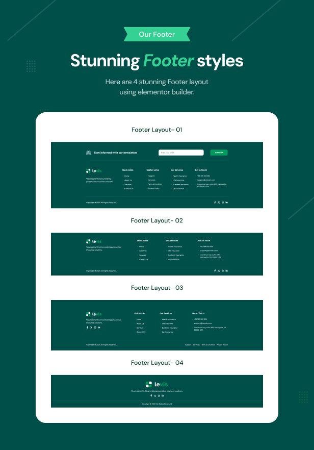 Levis - Insurance Agency WordPress Theme - 8