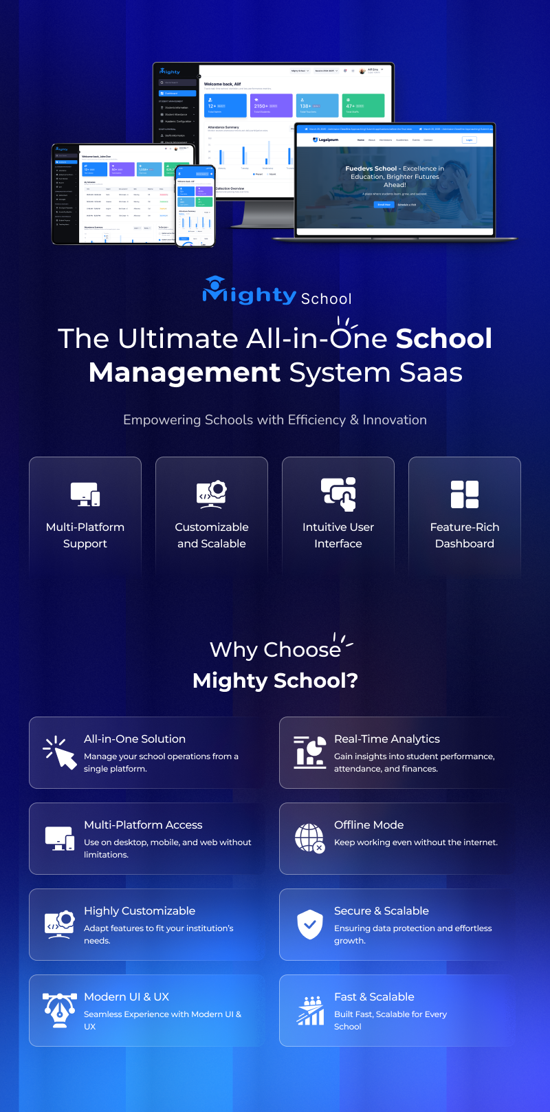 Mighty School Pro - School Management System (ERP, Multi-Branch, SaaS) - 7