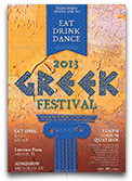Greek Festival Flyer Template