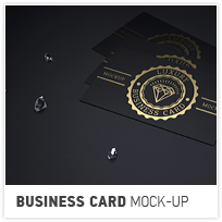 Download Photorealistic Black Gold Business Card Mock Up By Ayashi Graphicriver PSD Mockup Templates