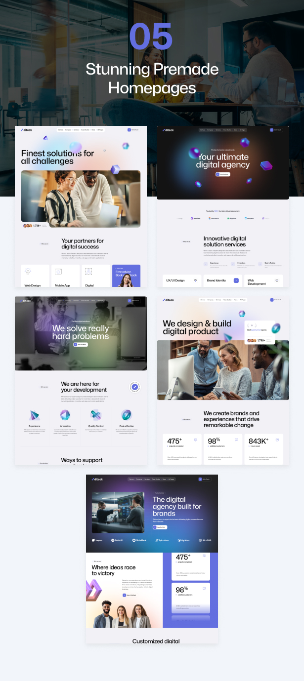Diteck - Digital Agency WordPress Theme