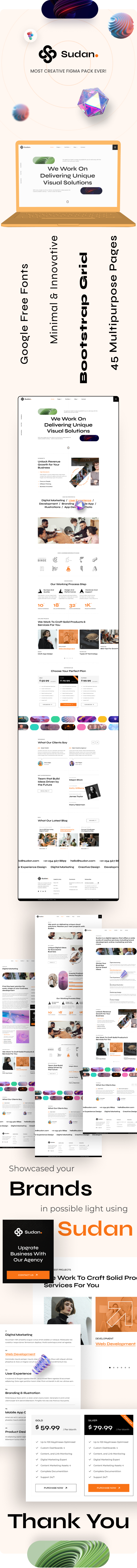 Sudan Studio - Multipurpose Digital Agency Figma UI Template - 2