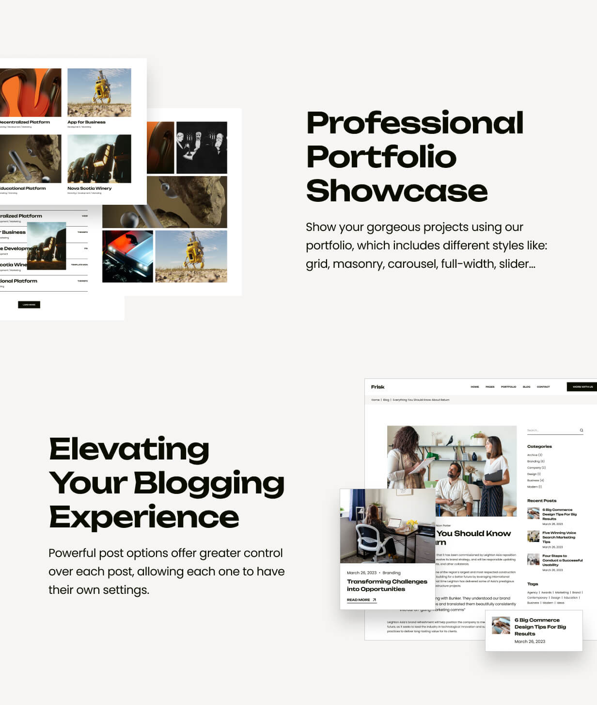 Frisk - Creative Agency & Portfolio WordPress Theme