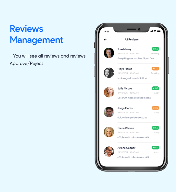 Reviews Management