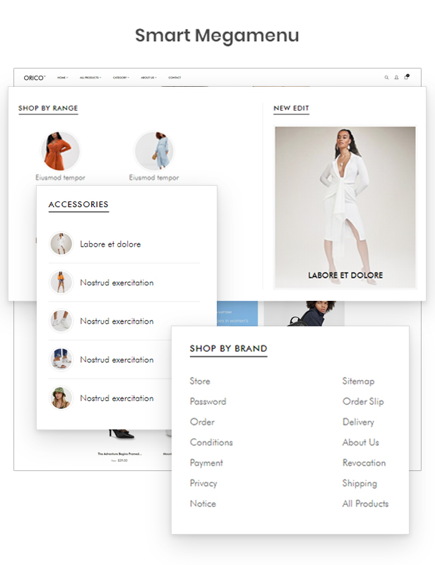 Mega Menu Ecommerce