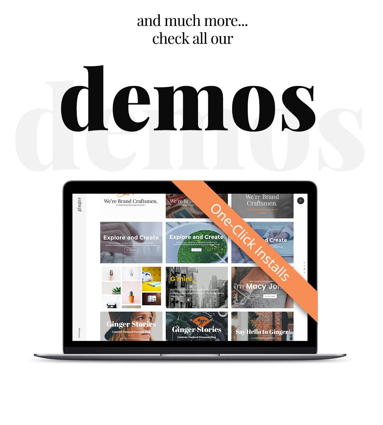 And much more. Check all our one-click-install demos.