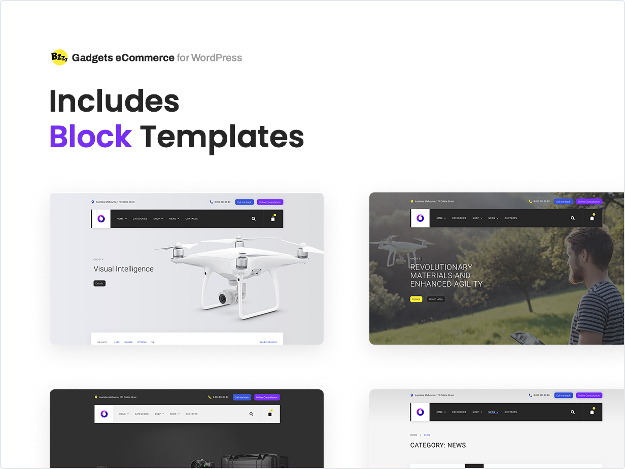 Includes Block Templates