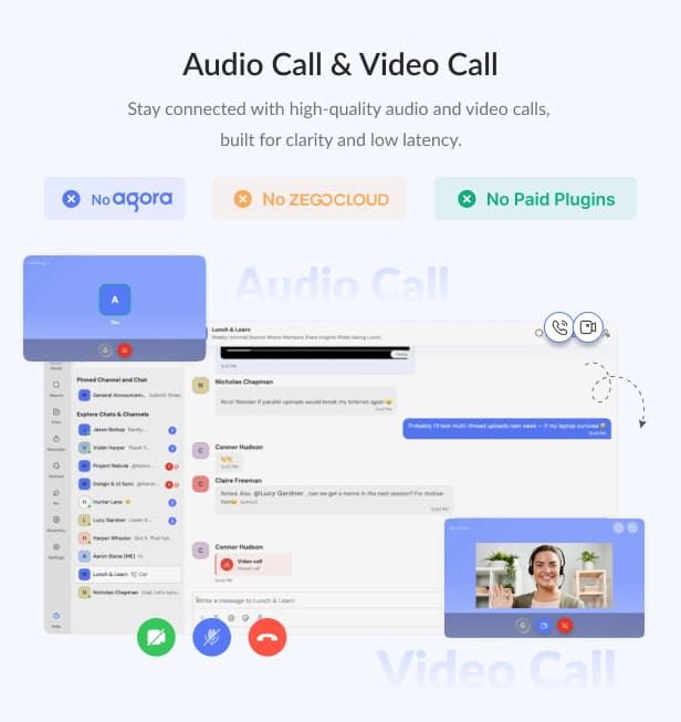 Teamwise – Smart Messaging, Audio & Video Calling for Modern Teams