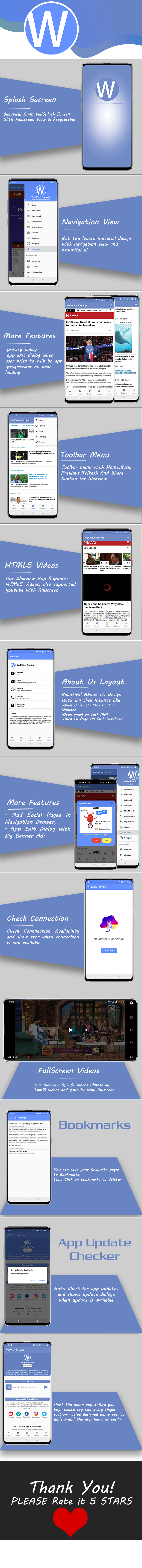 WebPro - Easy Configurable Android WebView Pro App Template - 1