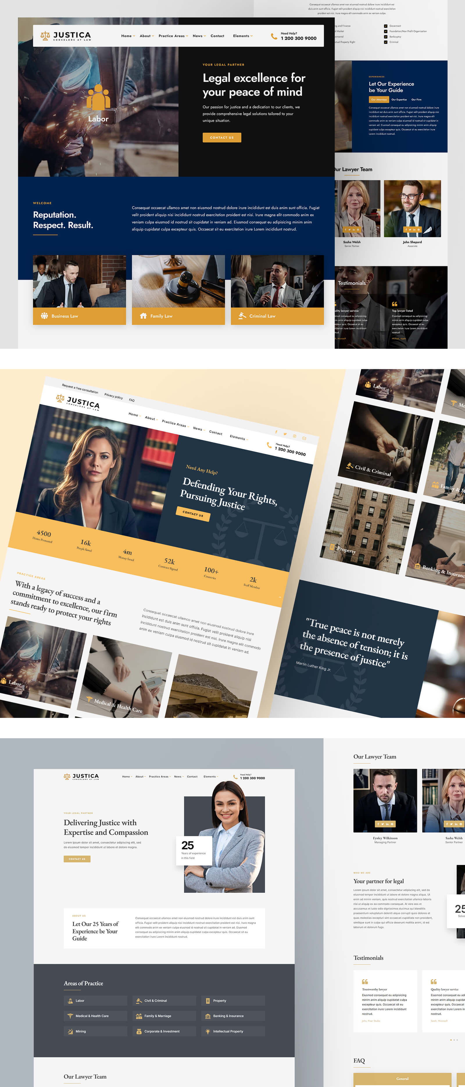 Justica - Lawyer, Attorney and Law Firms Website Template - 1