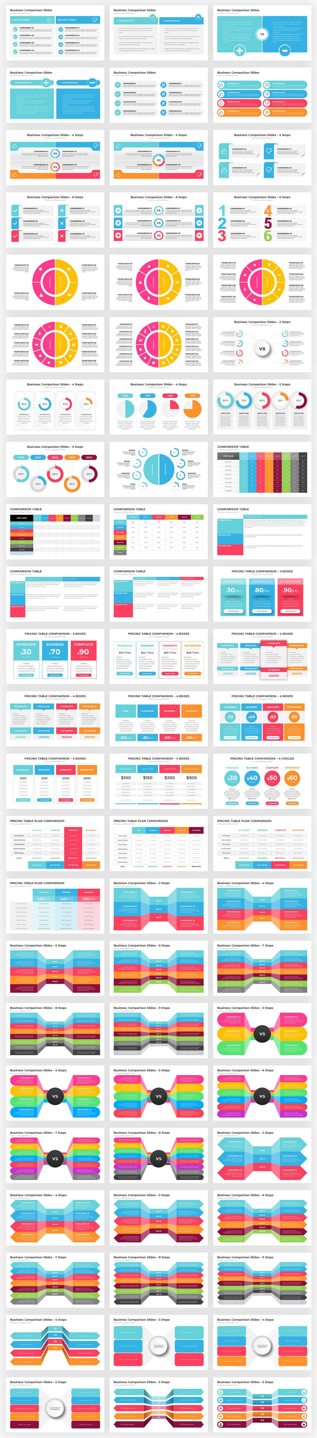 Infographics Complete Bundle PowerPoint Templates - 64