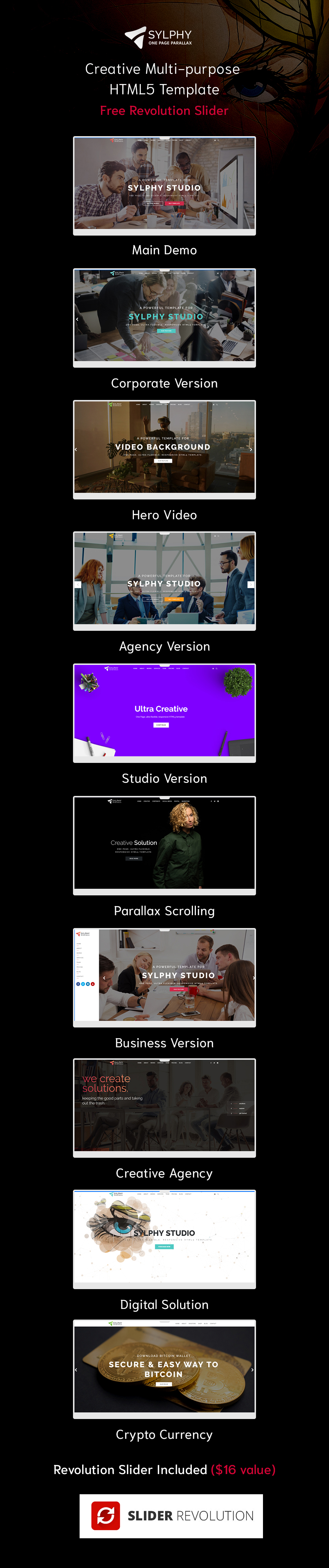 Sylphy - Creative Multi-purpose HTML5 Template - 1