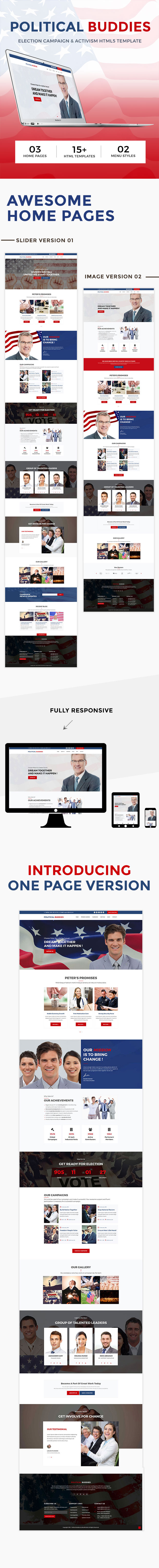 Political Buddies - Election Campaign & Activism HTML5 Template - 7