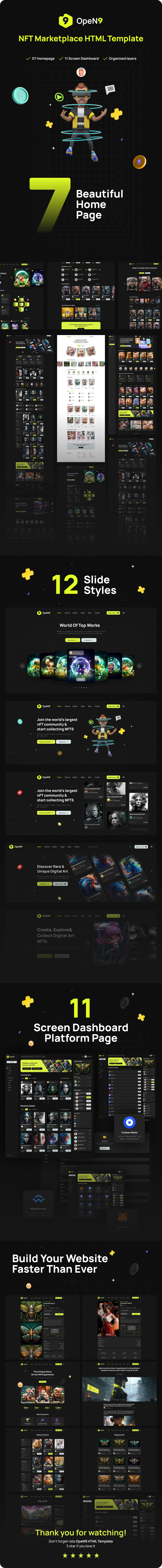 Open9 | NFT Marketplace HTML Template