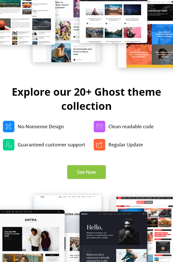 Premium Ghost theme collection
